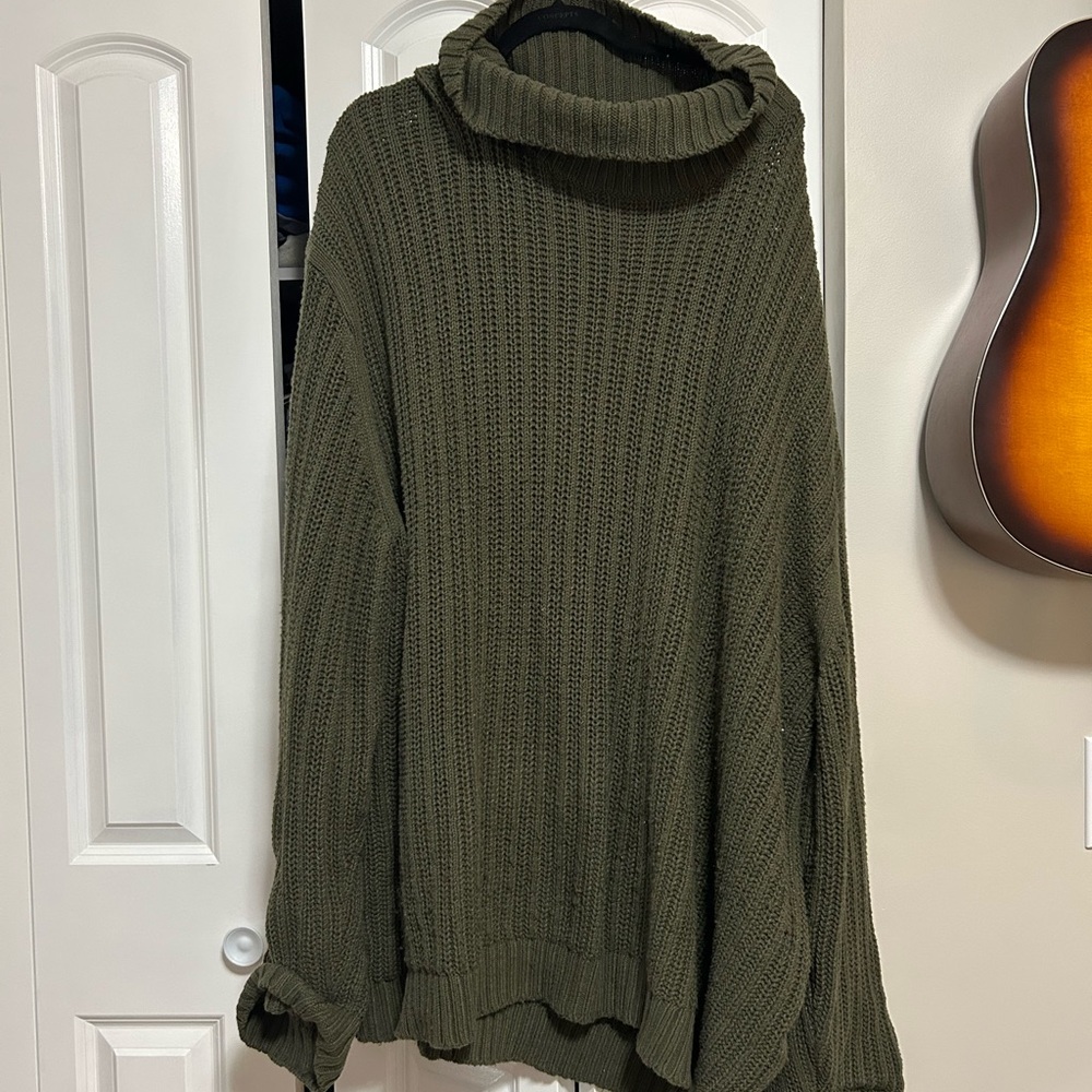 Old Navy Forest Green Cowl Neck Sweater